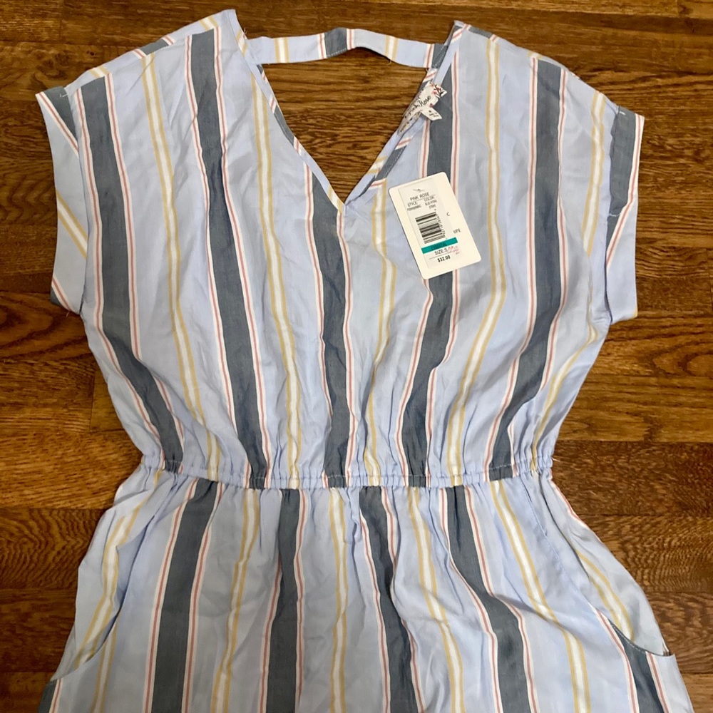 Striped summer beach sundress pockets from Belk vintage style